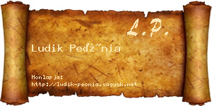 Ludik Peónia névjegykártya